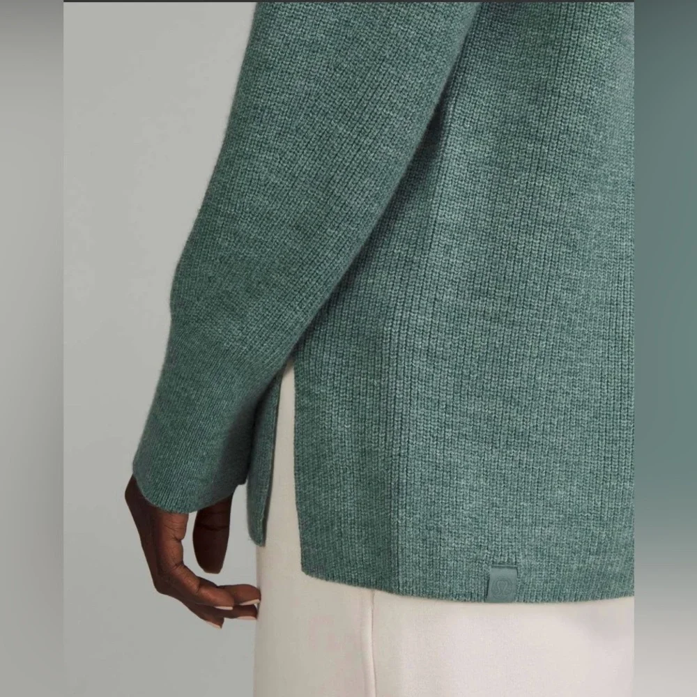 Lululemon Merino Wool-Blend Ribbed Crewneck Sweater - Picture 5 of 8